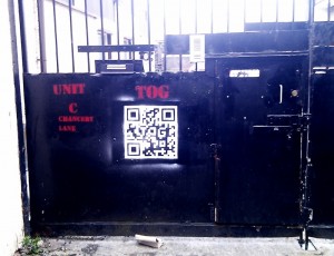 Entrada del hackerspace de Dublin, TOG