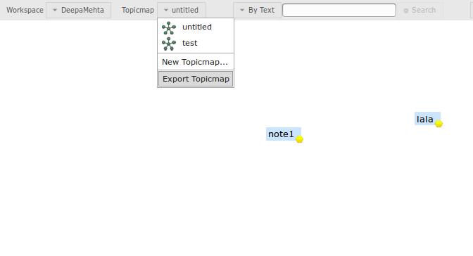 Implementing export topicmap option