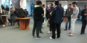 group of people at lager